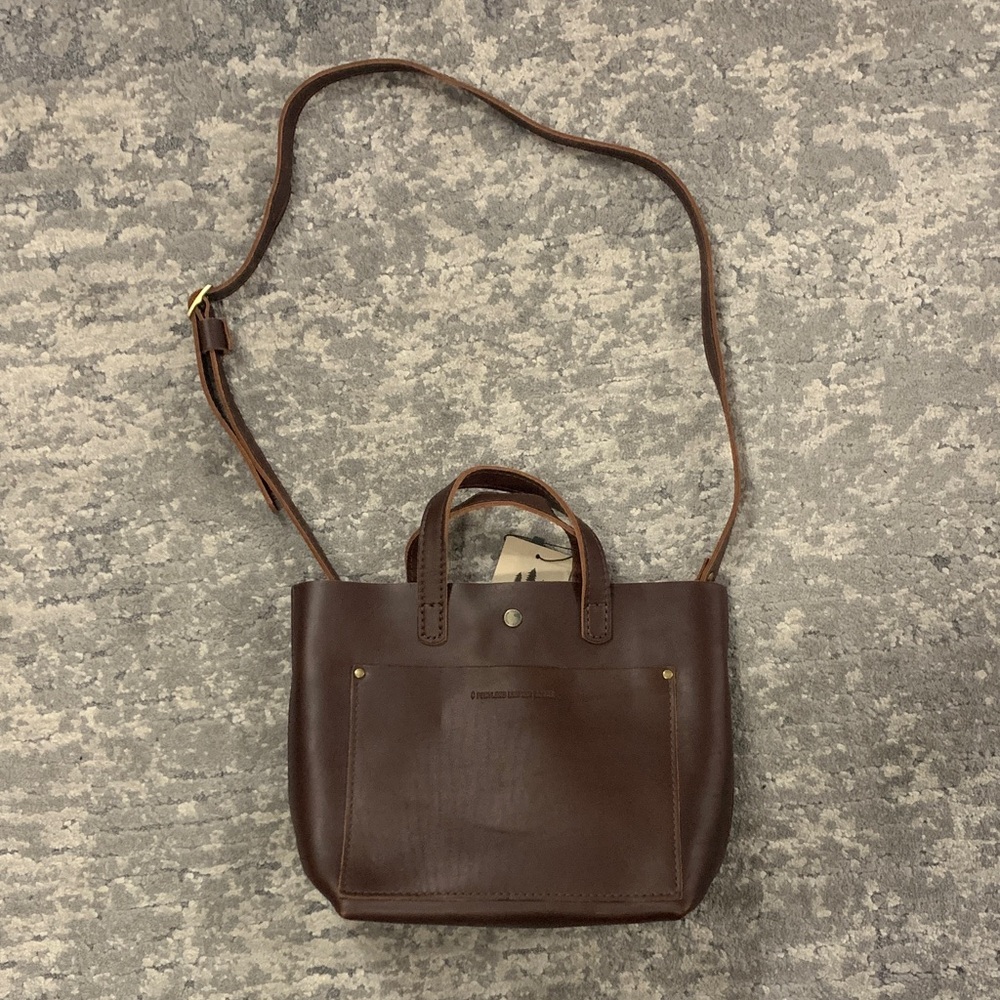 Portland Leather Goods Brown Crossbody Bag - Picture 7 of 8